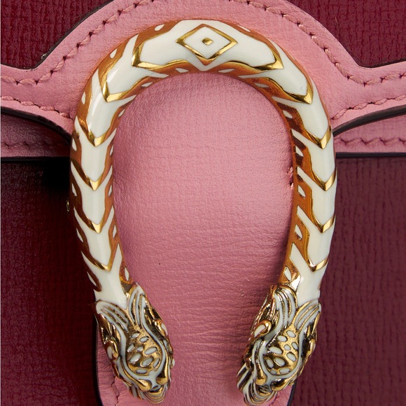 DIONYSUS GG SUPREME SUPER MINI BAG RED & PINK - Picture 4 of 17